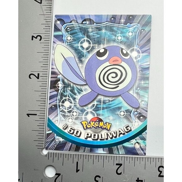 Poliwag Pokemon Card Topps #60 TV Animation Edition Series Black Logo - Picture 3 of 5